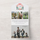 くるみ割り写真三折り オールインワン招待状 (内側)