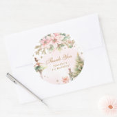 くるみ割り冬のオーネダーランドありがとう ラウンドシール (封筒)