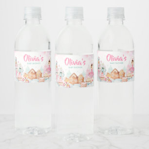 くるみ割り冬の雪片ベビーシャワー ペットボトルラベル