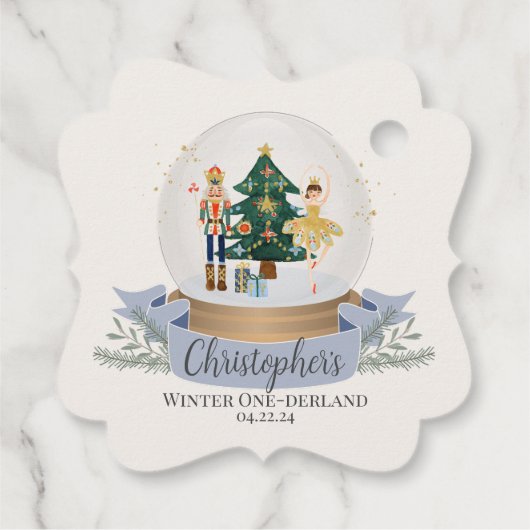 くるみ割り冬オネダーランド最初の誕生日パーティー フェイバータグ (裏面)