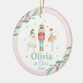 くるみ割り冬バレエのクリスマス セラミックオーナメント (左)