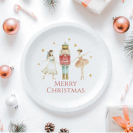 くるみ割り冬バレエのクリスマス ペーパープレート