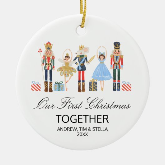くるみ割り初めてのクリスマス セラミックオーナメント (正面)