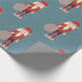 くるみ割り北欧サンタクリスマス ラッピングペーパー (角)