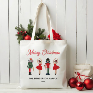 くるみ割り名前をカスタムするメリークリスマス トートバッグ