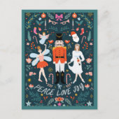 くるみ割り和平ラブジョイクリスマスポストカード ポストカード (正面)