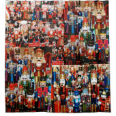 くるみ割り器どこにでも！クリスマススピリットショウ シャワーカーテン (正面)