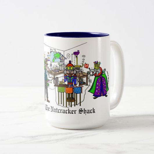 くるみ割り器シャックハムラジオマグカップ ツートーンマグカップ (正面右)