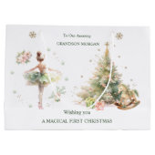 くるみ割り妖精ストーリークリスマス抱き枕 ラージペーパーバッグ (裏面)