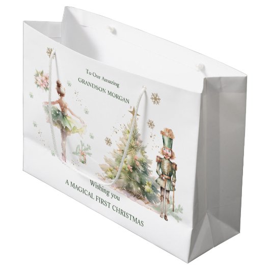 くるみ割り妖精ストーリークリスマス抱き枕 ラージペーパーバッグ (正面アングル)