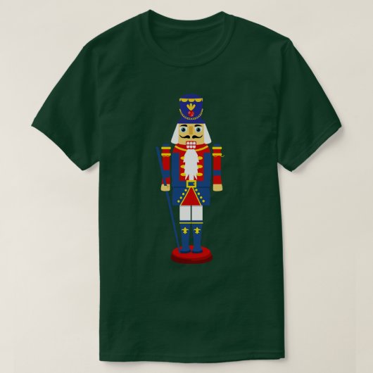 くるみ割り姿マッチングファミリークリスマス Tシャツ (デザイン正面)