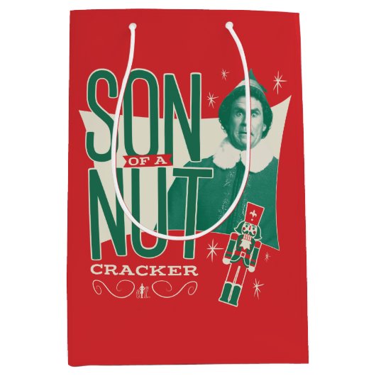 くるみ割り小妖精や小人の息子に相棒 ミディアムペーパーバッグ (正面)