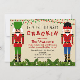 くるみ割り招待状、クリスマスナツクラッカー 招待状