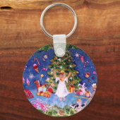 くるみ割り木 キーホルダー (正面)