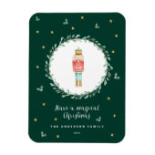 くるみ割り植物かわいいクリスマスポストカード マグネット (縦)