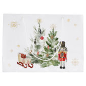 くるみ割り水の色かわいいクリスマス抱き枕 ラージペーパーバッグ (裏面)