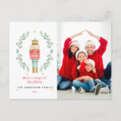 くるみ割り水の色の植物1写真クリスマス ポストカード (正面)