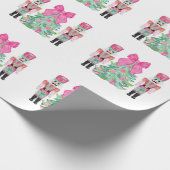 くるみ割り水色ラッピング紙 ラッピングペーパー (角)