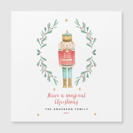 くるみ割り水色植物性かわいいクリスマス (正面)