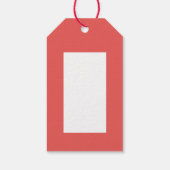 くるみ割り水色植物性かわいいクリスマス ギフトタグ (裏面)