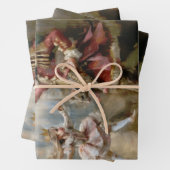 くるみ割り油塗装スタイルラッピングギフト紙 ラッピングペーパーシート (インサイチュ)