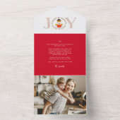 くるみ割り王子ホリデー写真三つ折りカード オールインワン招待状 (内側)