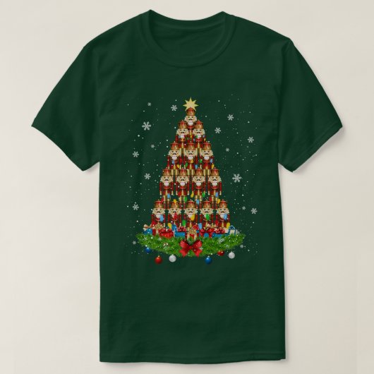 くるみ割り玩具クリスマスツリーソルジャー Tシャツ (デザイン正面)