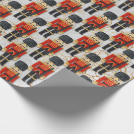 くるみ割り玩具兵士クリスマスクリスマスキッズ ラッピングペーパー