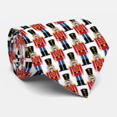 くるみ割り玩具兵士パターンのクリスマスネックタイ ネクタイ (ロール)