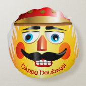 くるみ割り玩具兵士丸枕 ラウンドクッション (裏面)