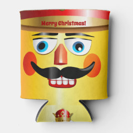 くるみ割り玩具兵士顔 缶クーラー