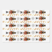 くるみ割り男の兵士クリスマス ラッピングペーパーシート (正面3)