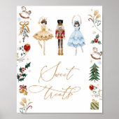 くるみ割り砂糖の梅の妖精の誕生日の甘いお菓子 ポスター (正面)
