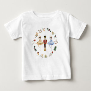 くるみ割り砂糖プラム妖精の冬の誕生日 ベビーTシャツ