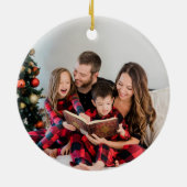 くるみ割り砂糖プラム妖精クリスマスフォト セラミックオーナメント (裏面)