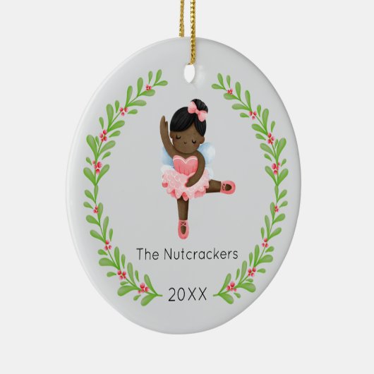 くるみ割り砂糖プラム妖精クリスマスフォト セラミックオーナメント (右)