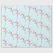 くるみ割り砂糖プラム妖精バレリナダック卵 ラッピングペーパー (フラット)