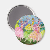 くるみ割り花のダンス マグネット (正面/裏面)