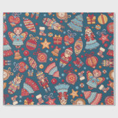 くるみ割り菓子 ラッピングペーパー (フラット)