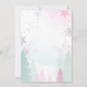 くるみ割り誕生日ガールランドオブスイーツフェアリー 招待状 (裏面)