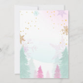 くるみ割り誕生日ガールランドオブスイーツフェアリー 招待状 (裏面)