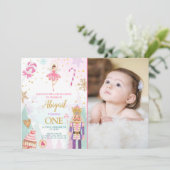 くるみ割り誕生日ガールランドオブスイーツフェアリー 招待状 (スタンド正面)