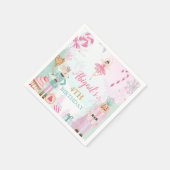 くるみ割り誕生日クリスマスシュガープラムスイーツ スタンダードカクテルナプキン (角)