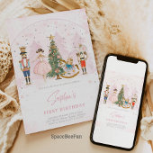 くるみ割り誕生日バレリーナ 招待状