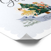 くるみ割り誕生日パーティーカードとギフトサイン ポスター (角)