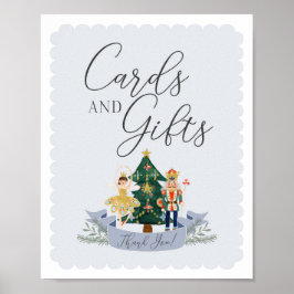 くるみ割り誕生日パーティーカードとギフトサイン ポスター