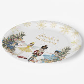 くるみ割り誕生日パーティー ペーパープレート (アングル)