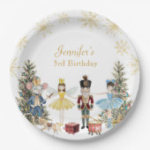 くるみ割り誕生日パーティー ペーパープレート (正面)