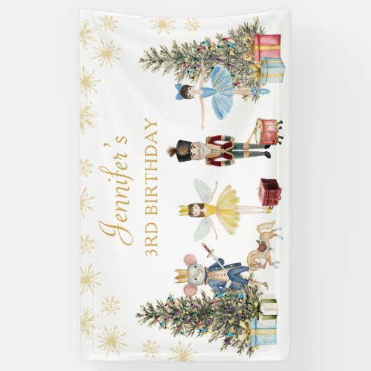 くるみ割り誕生日パーティー 横断幕 (縦)