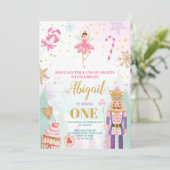 くるみ割り誕生日招待状ウィンターランドオブスイーツ 招待状 (スタンド正面)